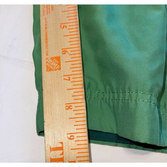 Abercrombie & Fitch Board Shorts Mens Medium Green White Colorblock Beach Surf - Picture 3 of 6